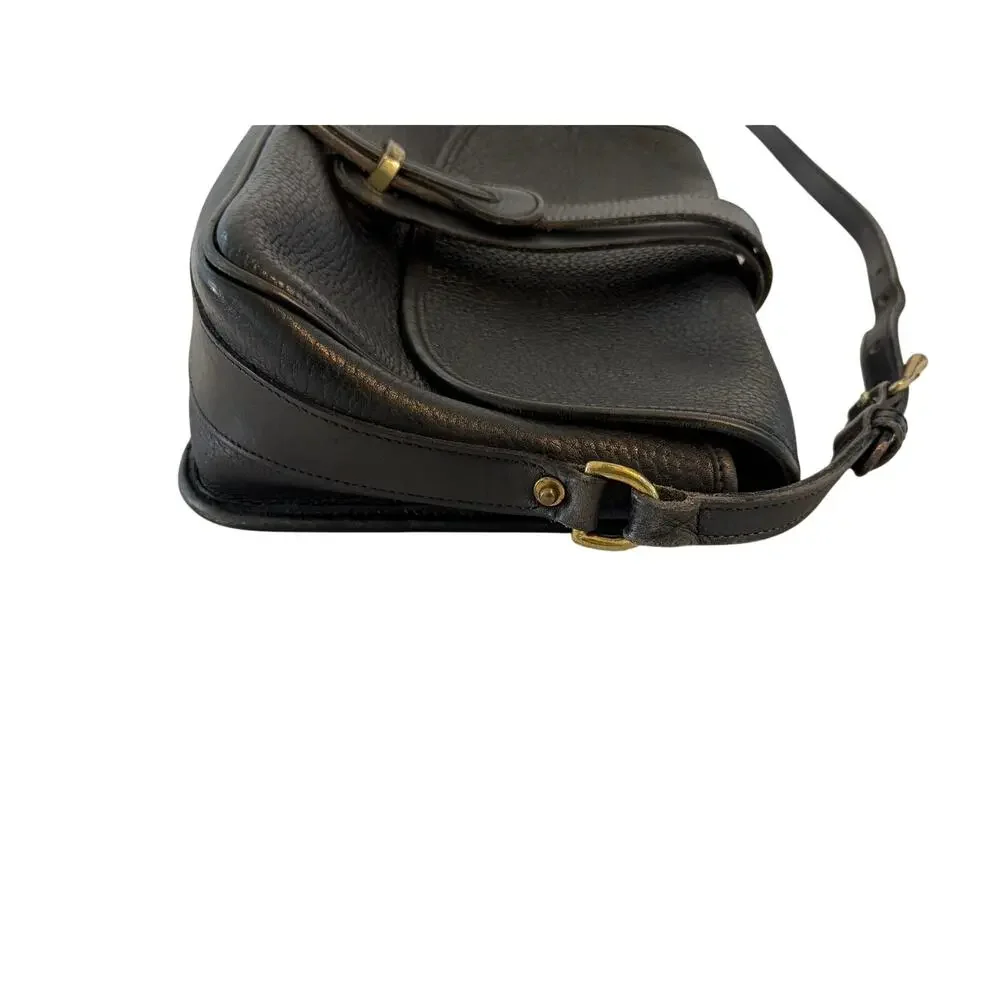 Dooney & Bourke Leather Equestrian Crossbody Bag Black Vintage - Picture 11 of 16